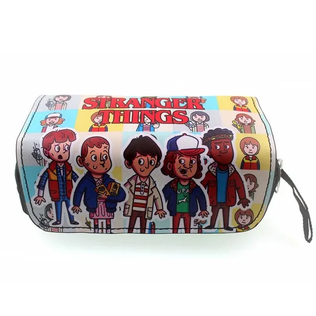 Trousse spacieuse Stranger Things pour fournitures scolaires ou de bureau