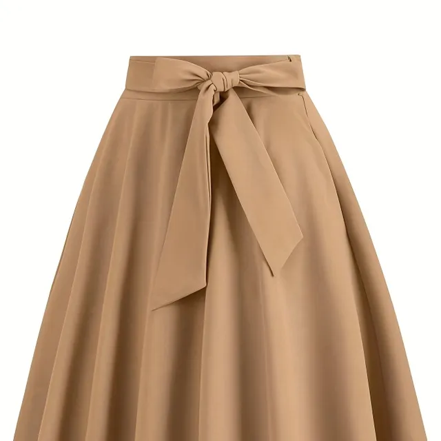 A-cut skirt with bow in front