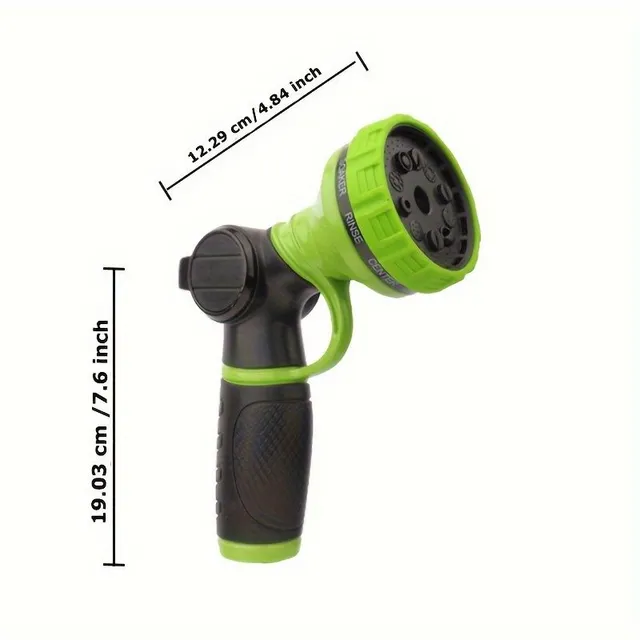 Hoses spray gun with 10 modes and thumb control, metal, durable and high pressure for garden watering