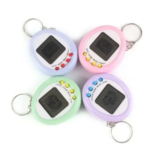 The game Tamagotchi in egg shape with different motives