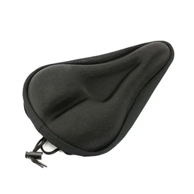 Soft silicone cover for bicycle saddle