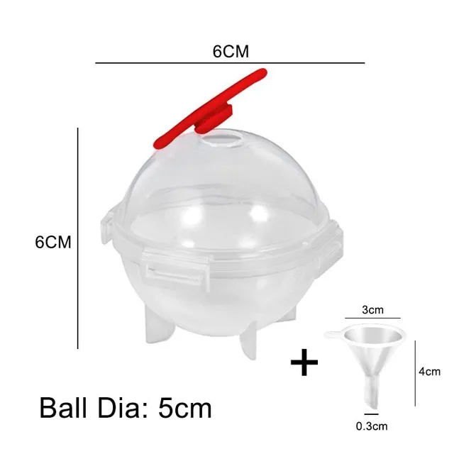 Round mould for creating an ice ball to cool the drink