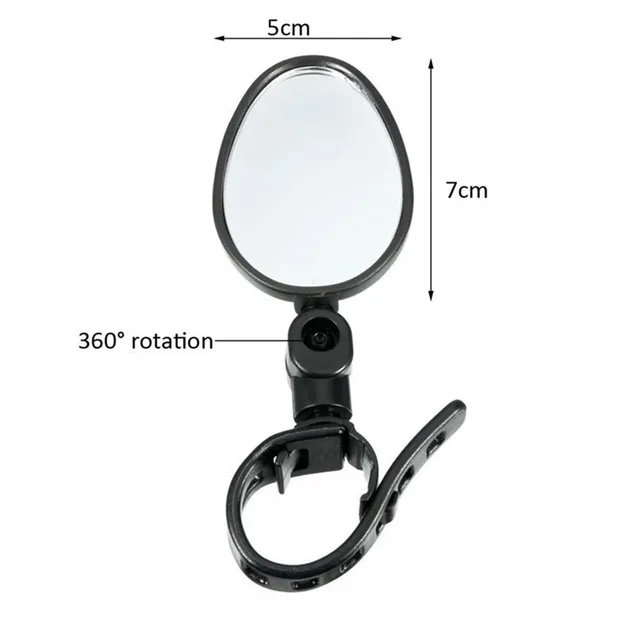 2ks MTB Bicycle Rear View Mirror Nastavitelný čirý zpětný pohled Reflektor Bike Handlebar Elektrický skútr Příslušenství pro jízdní kola