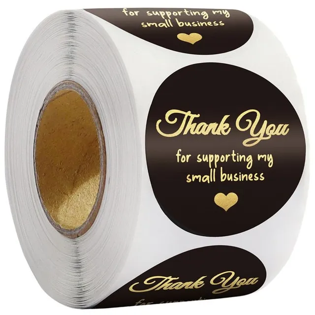 Cute thank you round stickers for Agni gift wrapping