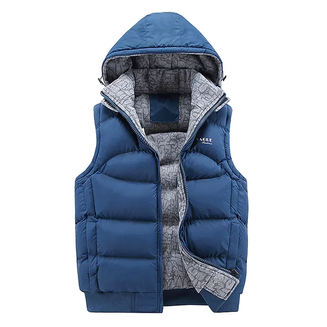 Gilet invernale da uomo con cappuccio - 4 colori