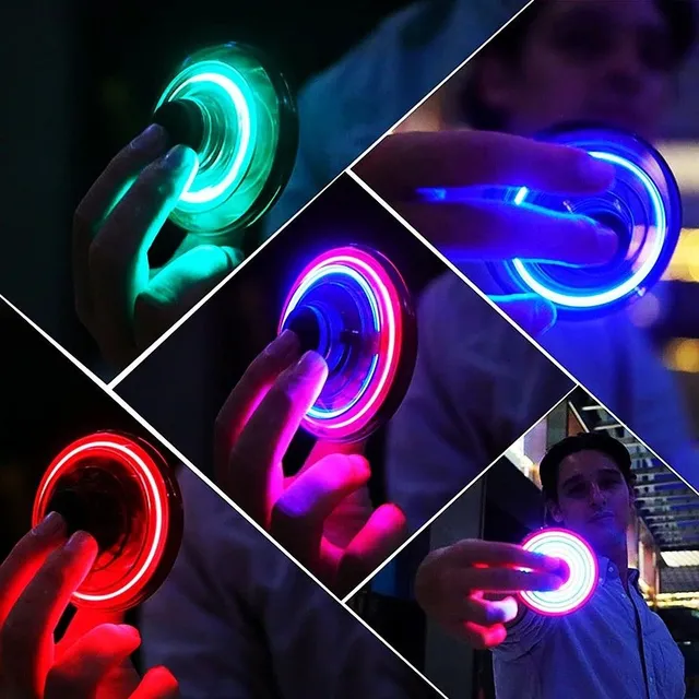 Flying LED spinner