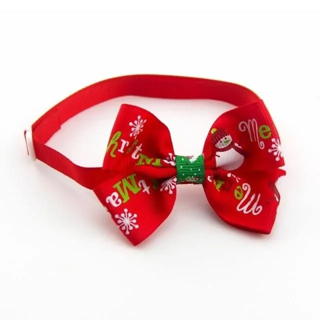 Christmas bow tie for dog