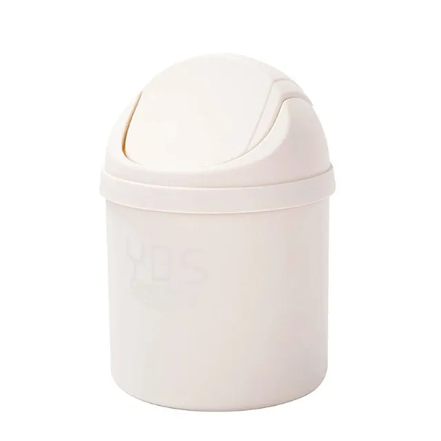 Tabletop mini dustbin white