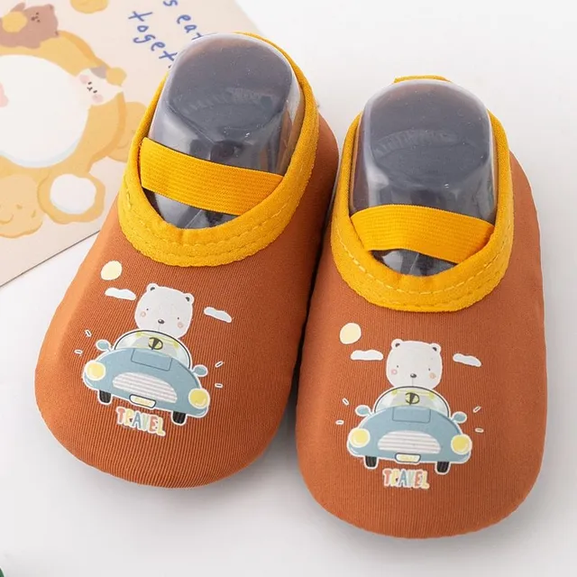 Children's original modern stylish barefoot shoes with motif of fruit and vegetables Mae