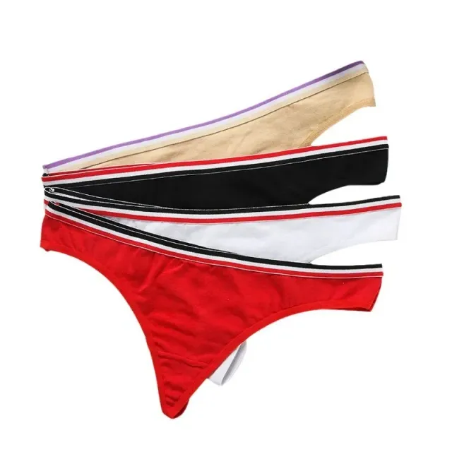 Women's sexy thong panties with stripes Elis