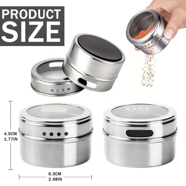 Magnetic stainless steel root containers with sieve and holes