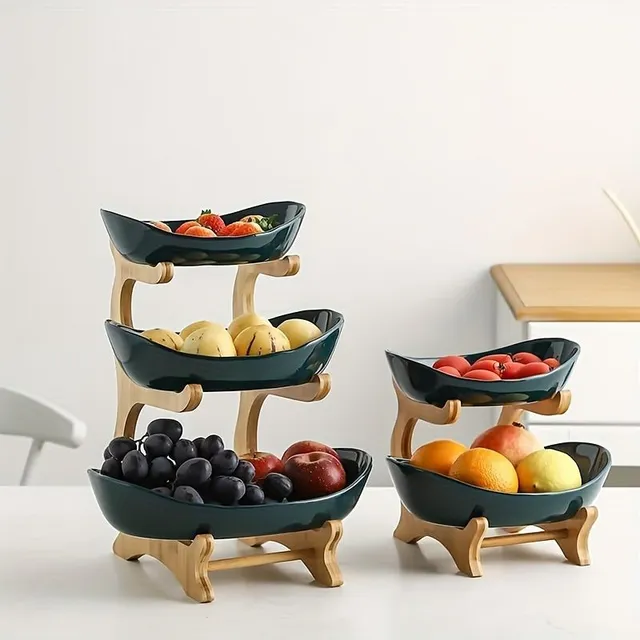 Bowl for fruit from wood © wood bowl for fruit and vegetables