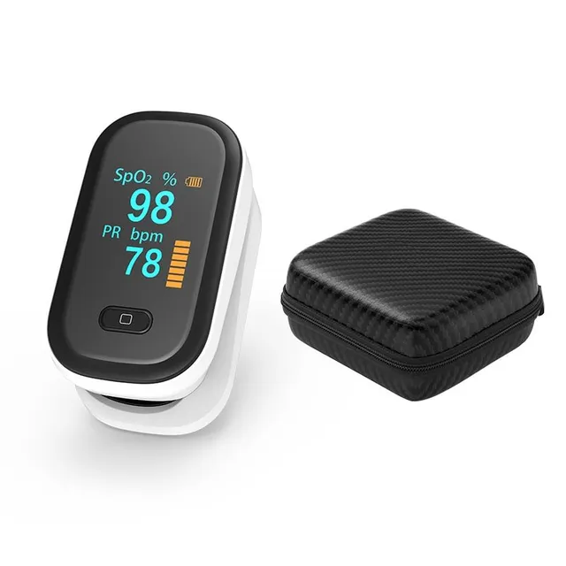 Prenosný prstový pulzný oximeter s puzdrom