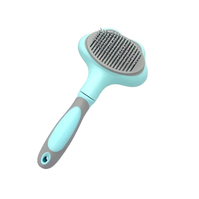 Punching oval brush for cats and dogs