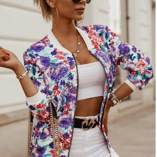 Women's fashion bomber jacket