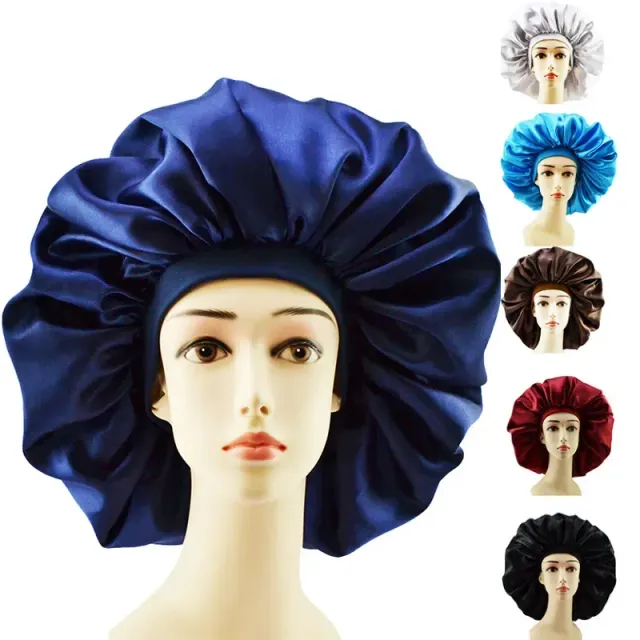 Luxusní čepice na vlasy ze saténového materiálu - několik variant barev a střihu