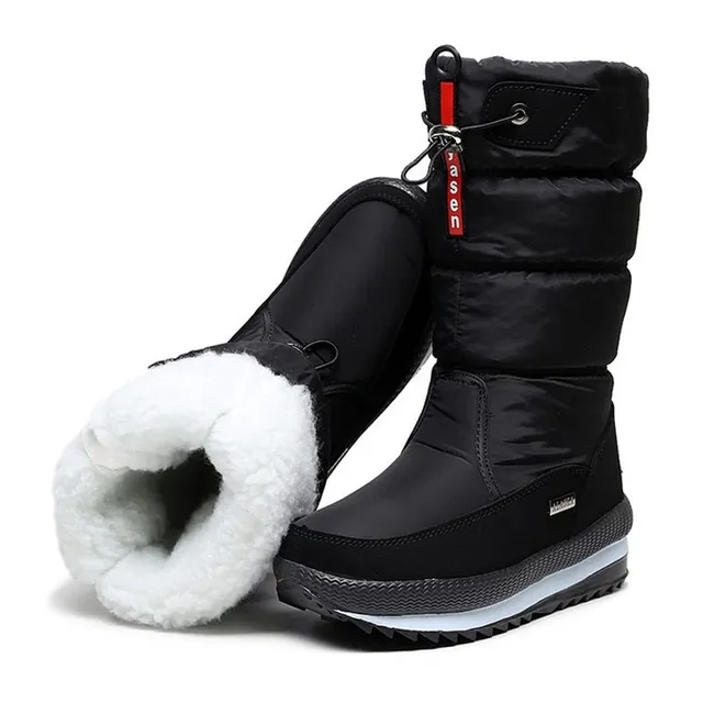 Bottes d'hiver luxueuses imperméables pour femmes