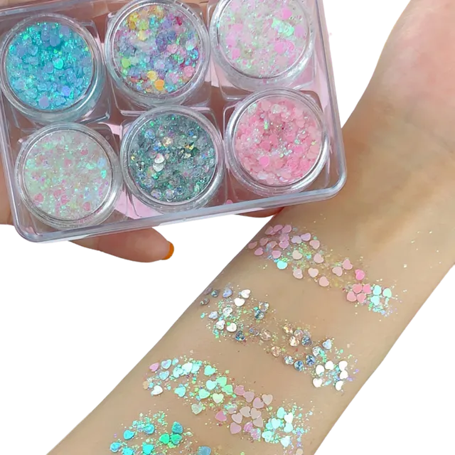 Face and body glitter set