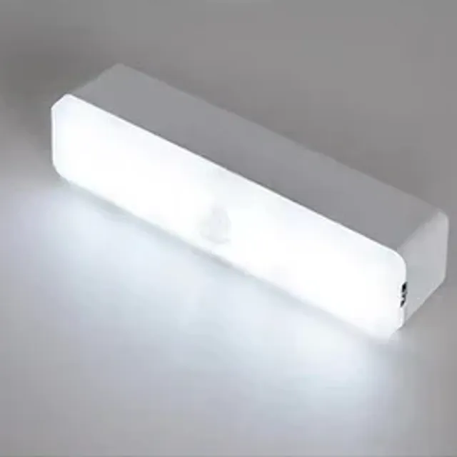 Bezdrôtové LED svietidlo so senzorom pohybu pod skriňu, svietidlo do skrine, nabíjateľné cez USB s magnetickým aktivátorom pohybu