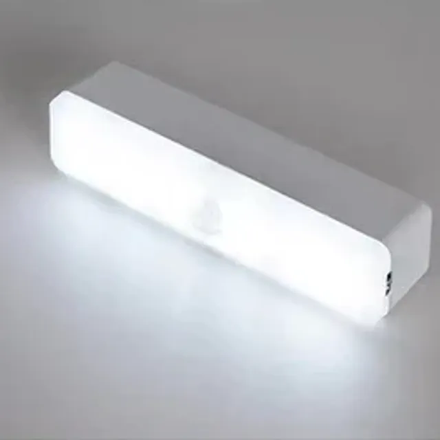 Wireless LED luminaire with motion sensor under cabinet, cabinet luminaire, USB rechargeable with magnetic motion activator