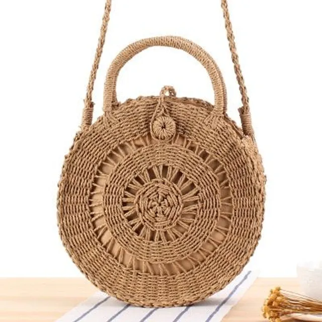 Hand knitted rattan shoulder bag - many types to choose from