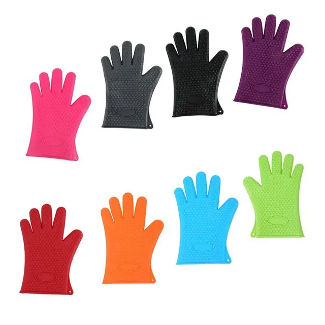 Silikónová grilovacie rukavice - rôzne farby