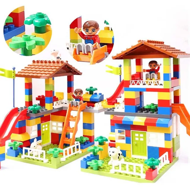 Children's building set in colour - large blocks - for the little ones