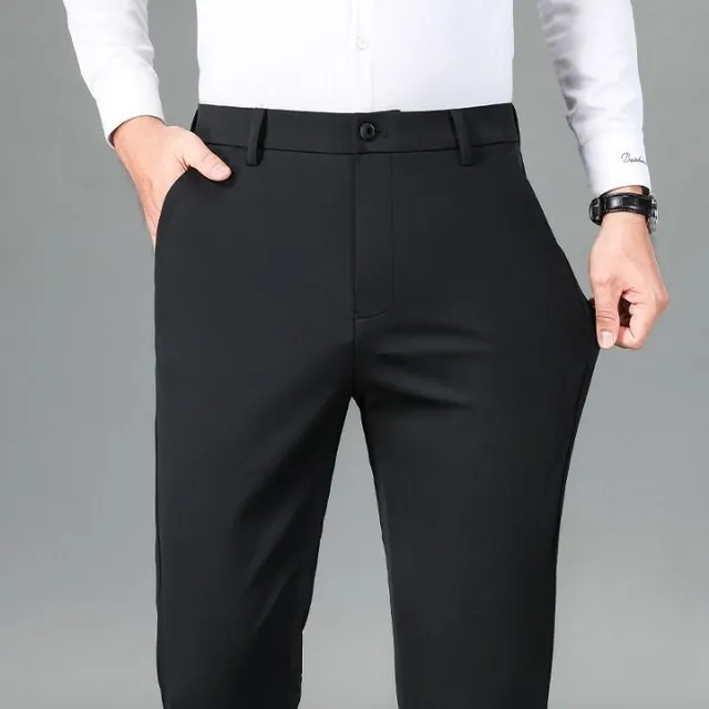 Men's Warm and Strong Suit Pants - Elegant and Comfortable Pants for Colder Days