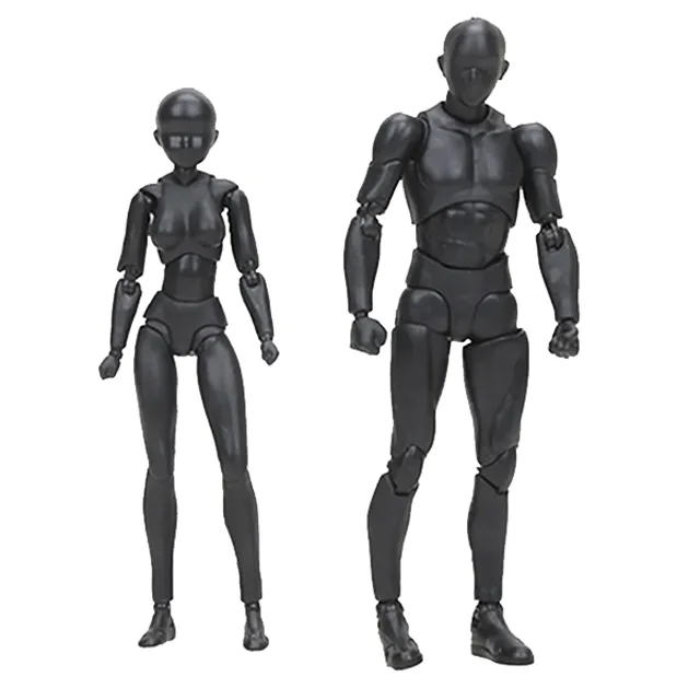 Official Model Characters Body Kun and Body Chan for Artists