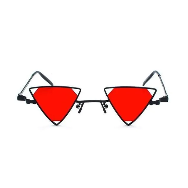 Slnečné okuliare s futuristickým kovovým rámom Triangle