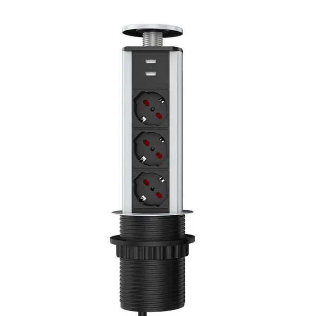 Socket column Orno Outline, 3 sockets 230V and 2x USB 5V