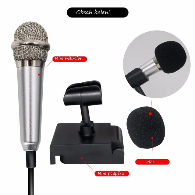 Mini prenosný mikrofón