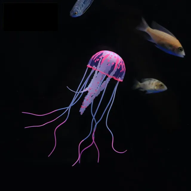 Svetielkujúce umelé medúzy do akvária - dekorácie