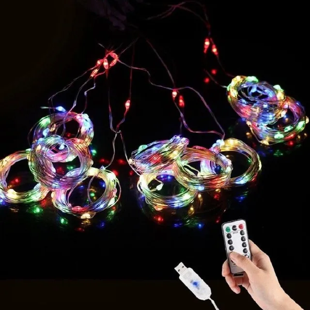 Light chain for remote control 3 x 3 m 300 LED