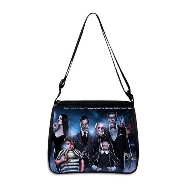 Unisex crossbody bag with motifs from favorite series Wednesday