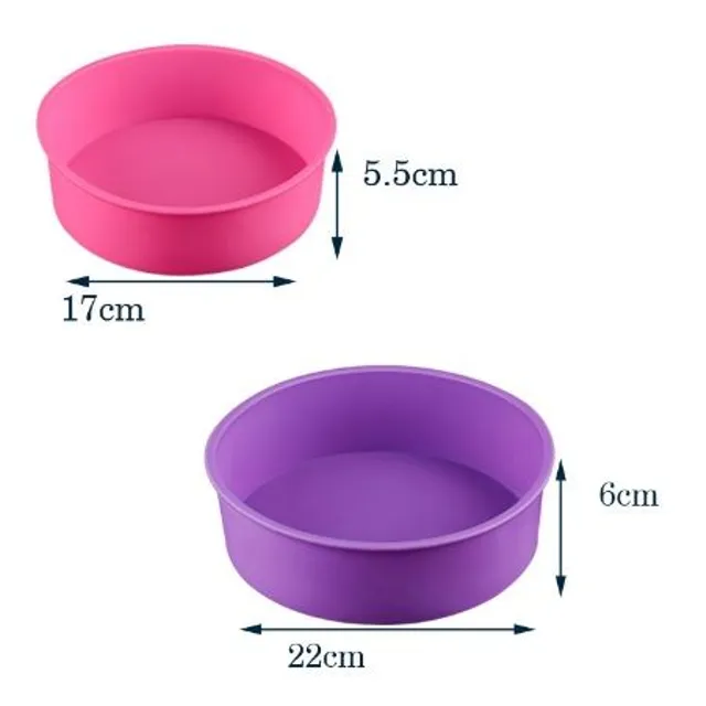 Silicone cake forms - 2 k