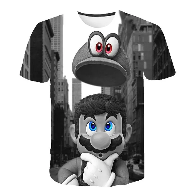 Tricou pentru copii cu design trendy cu Super Mario