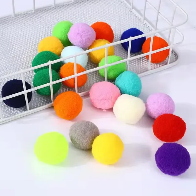 50/100 pieces toy for cats - balls made of stuffed animals