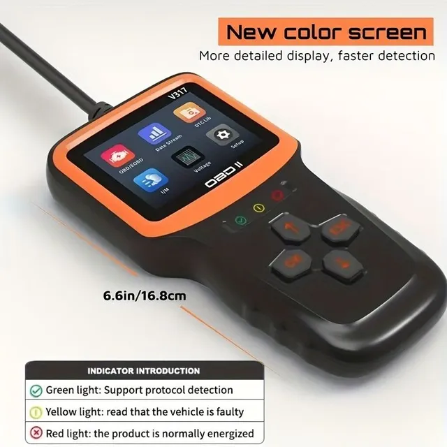 Professional OBD2 diagnostic tool for autosystems - Life update DTC, code reader and lubrication