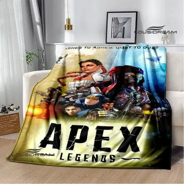 Couverture imprimée douce et agréable pour enfants avec des motifs du jeu Apex Legends