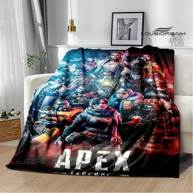 Couverture imprimée douce et agréable pour enfants avec des motifs du jeu Apex Legends