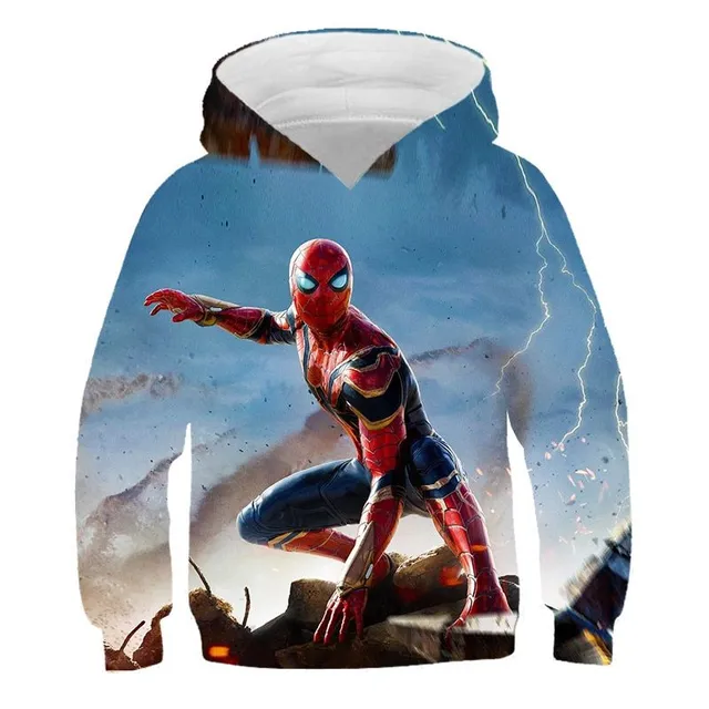 Bluză stylish pentru copii cu imprimeu 3D Spiderman
