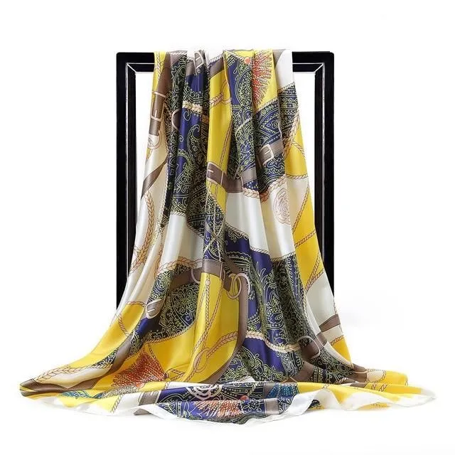 Ladies luxury square scarf