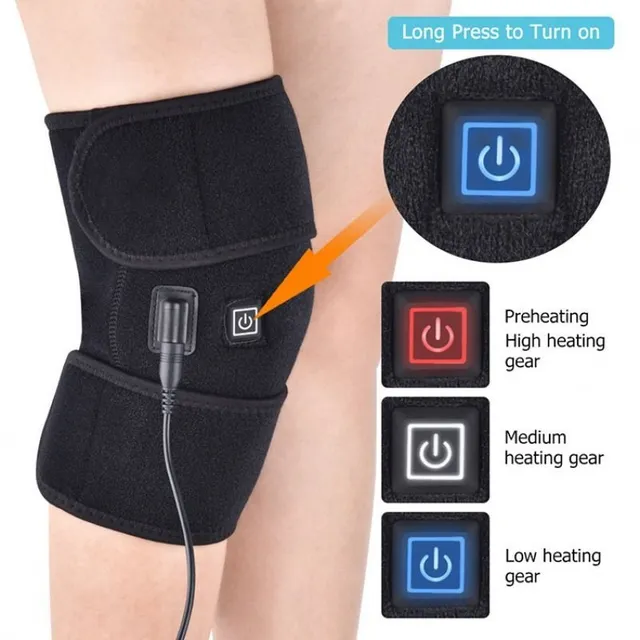 Electric heating jacket for knee with hot compressor, moxing, self-heating function, warm and protective - for seniors