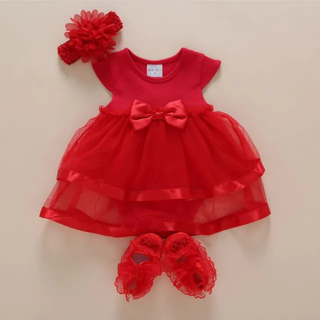 Baby dress with bow