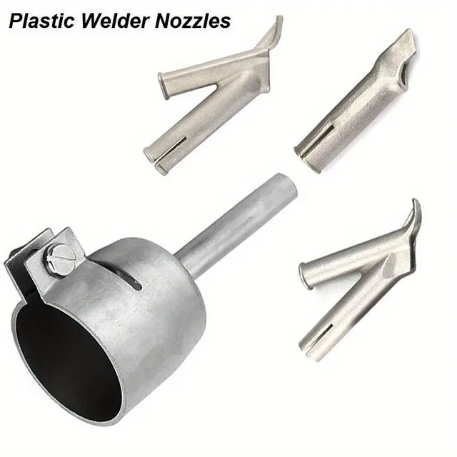 4pcs/set Plastic Welding Castles For Hot-Fire Pistol, Speed Welding nozzle For Hot-Air Burner For Welding Plastics PP PVC PE ABS Rods Plastic Floor Fix Bumper