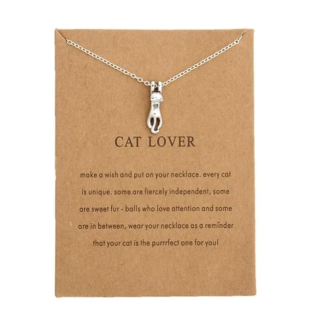 Elegant pendant with cat