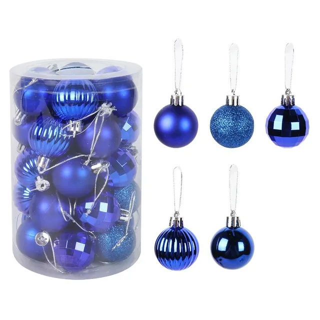 Set of Christmas decorations - different colours