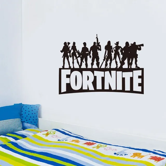 Stylish poster with themes of the popular game Fortnite