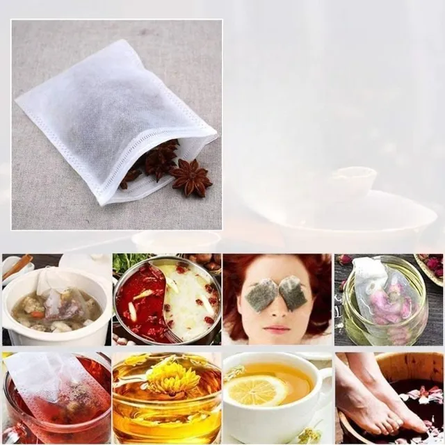 Nano tea bags made of natural material - 6 x 8 cm